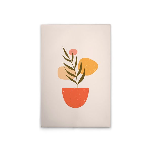 Dekoratives Wandbild mit abstraktem Pflanzenmotiv