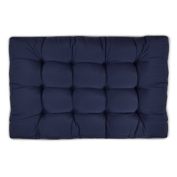 Beautissu ECO Style Palettenkissen Sitz 120x80x15cm Dunkelblau