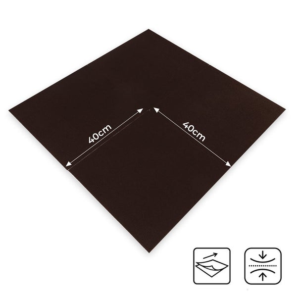 FLOORDIREKT Nadefilz-Teppichfliese Scene - Selbstklebend - 40 x 40 cm - Braun