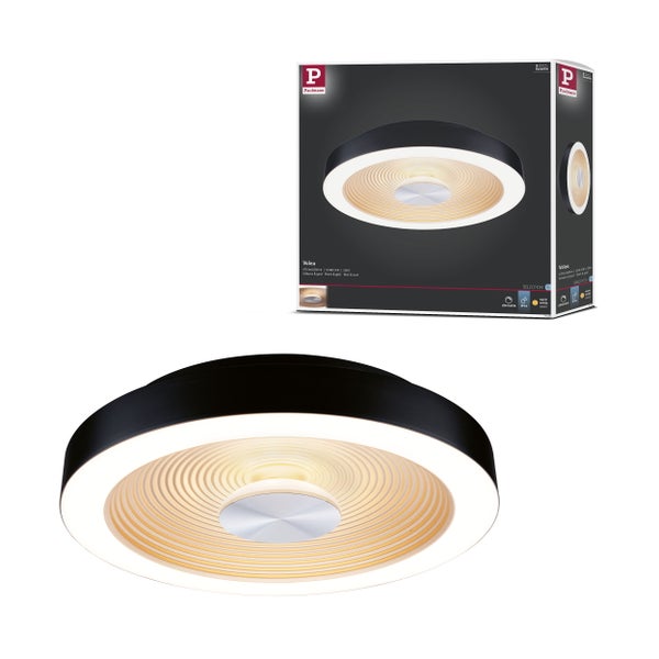 LED Deckenleuchte Volea IP44 3000K 470lm / 1650lm 230V 3,5 / 13W dimmbar Schwarz, Gold