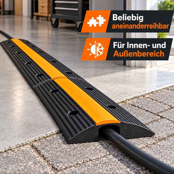 Kabelbrücke zur Bodenverlegung geeignet für Innen- und Außenbereich beliebig erweiterbar