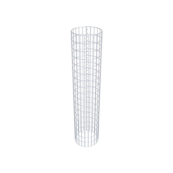 Gabionensäule Durchmesser 37 cm, MW 5 x 10 cm rund - Höhe: 1,80 m