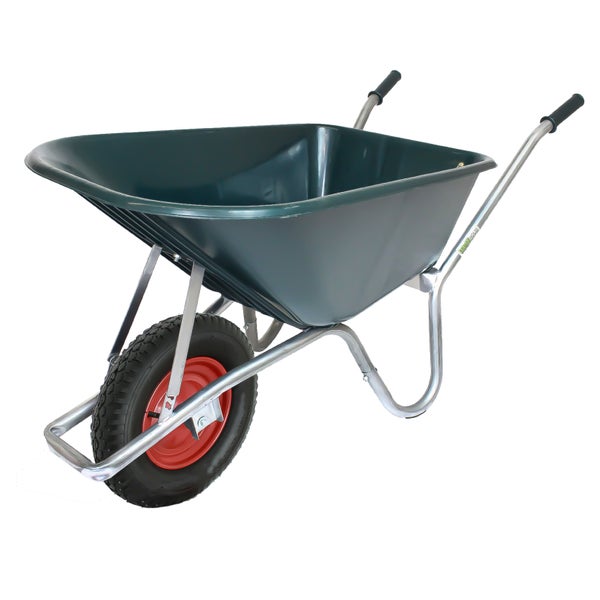 1 Rad Schubkarre 100 Liter bis 250 kg Kunststoffmulde Gartenschubkarre Bauschubkarre Schiebkarre