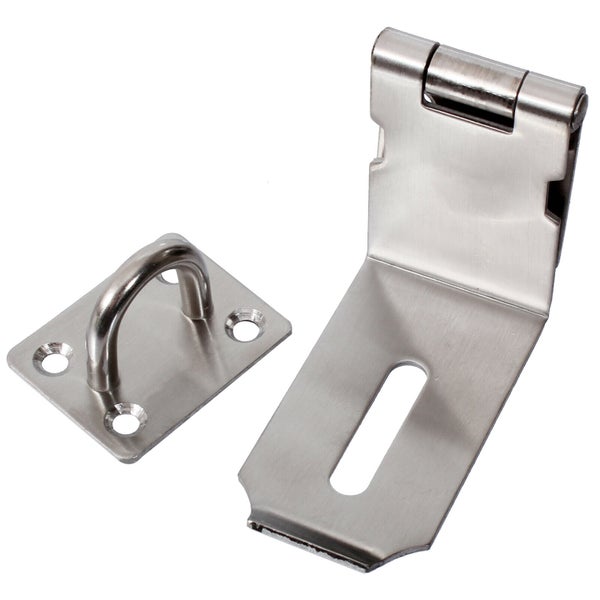 Überfalle mit Öse aus Edelstahl zur Sicherung von Türen und Toren