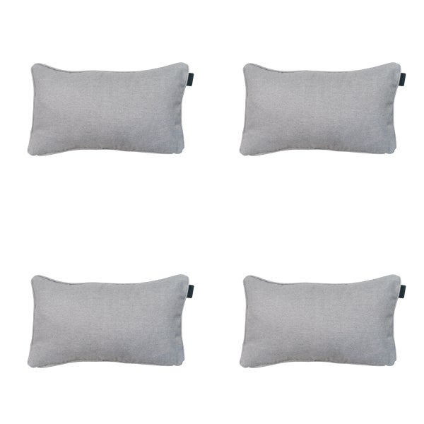 Dekokissen Naples grau - ca. 30x50 cm - 4er-Set