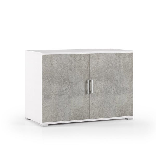 Schrank mit zwei Türen und Betonoptik