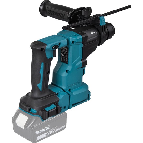 Makita Akku Bohrhammer mit Zusatzhandgriff und 18 Volt Lithium Ionen Akku