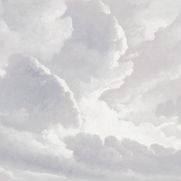 Detailansicht einer Tapete mit Wolkenmotiv