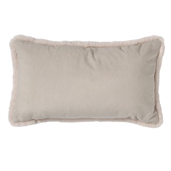Zaya Kissenbezug - Bont look 30x50 cm, Beige
