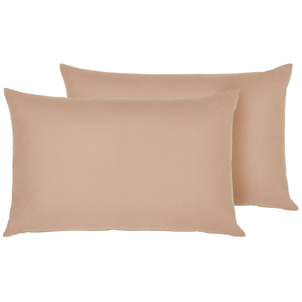 Gartenkissen 2er Set ALMYROS Ohne Muster 50 x 70 cm Sandbeige