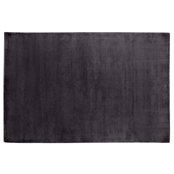 Teppich Viskose dunkelgrau 140 x 200 cm GESI II