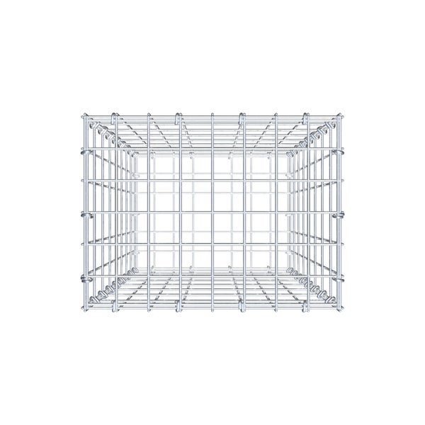 Gabione 80 cm x 40 cm x 30 cm (L x H x T), Maschenweite 5 cm x 10 cm, C-Ring