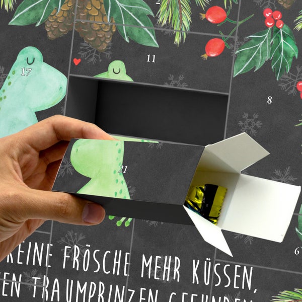 Mr. & Mrs. Panda Befüllbarer Adventskalender Frosch Liebe - Schwarz