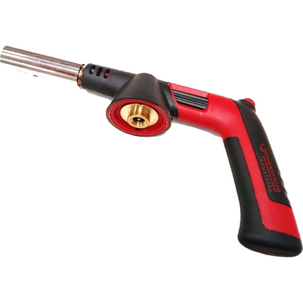 Rothenberger Industrial Lötbrenner mit ergonomischem Handgriff und Piezo Zündung für Kartuschenanschluss