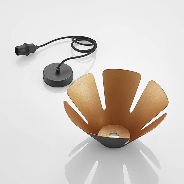 Lucande Pendelleuchte Jemmily (Design, Modern) in Schwarz aus Aluminium (1 flammig E14) - Design-Hängeleuchte Esstischlampe Hängelampe Hängeleuchte Wohnzimmerleuchte