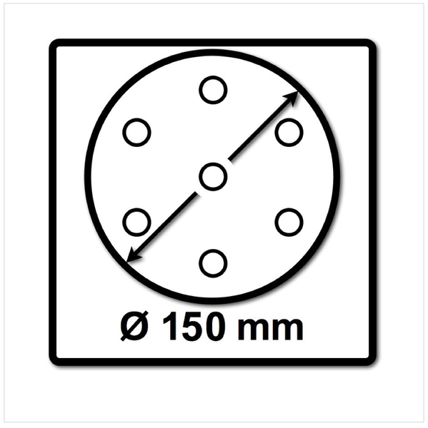Festool STF D150/16 Schleifscheiben 150 mm Granat P150 GR / 100 Stück ( 496980 )