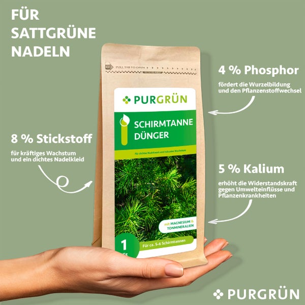 Purgrün Schirmtanne-Dünger 1 kg