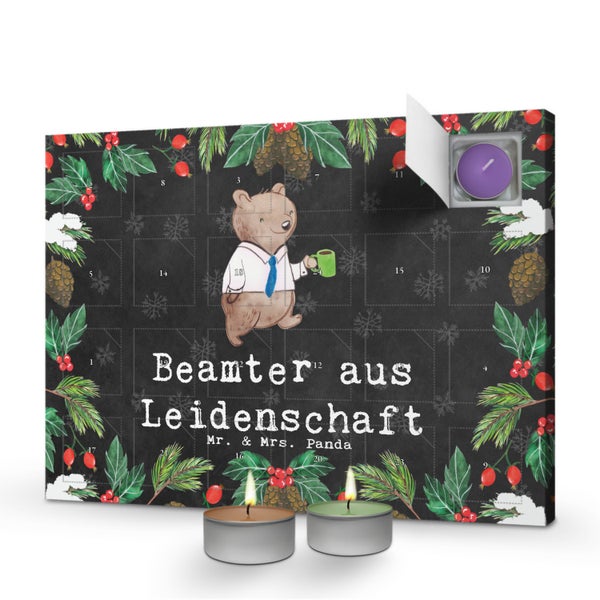 Mr. & Mrs. Panda Duftkerzen Adventskalender Beamter Leidenschaft - Schwarz