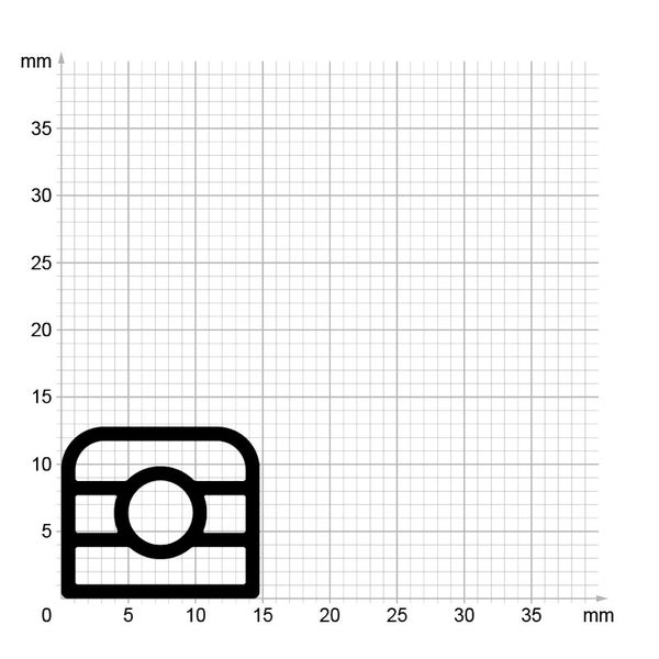 Stahlzargendichtung SZ316 | weiß | 5 lfm