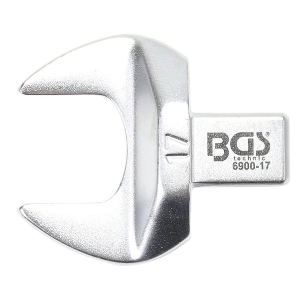 BGS Einsteck-Maulschlüssel 17 mm Aufnahme 9 x 12 mm - 6900-17