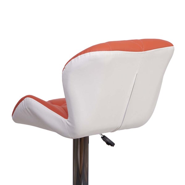 Barhocker mit Metallsockel und gepolsterter Sitzfläche
