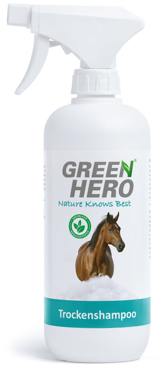 GreenHero Trockenshampoo für Pferde