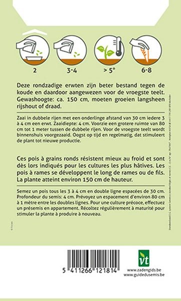 Aussaatanleitung für Erbsen