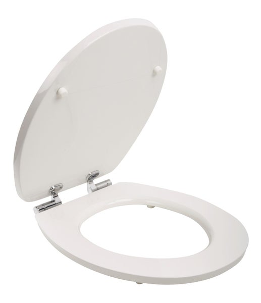 Toilettensitz mit Holzoptik