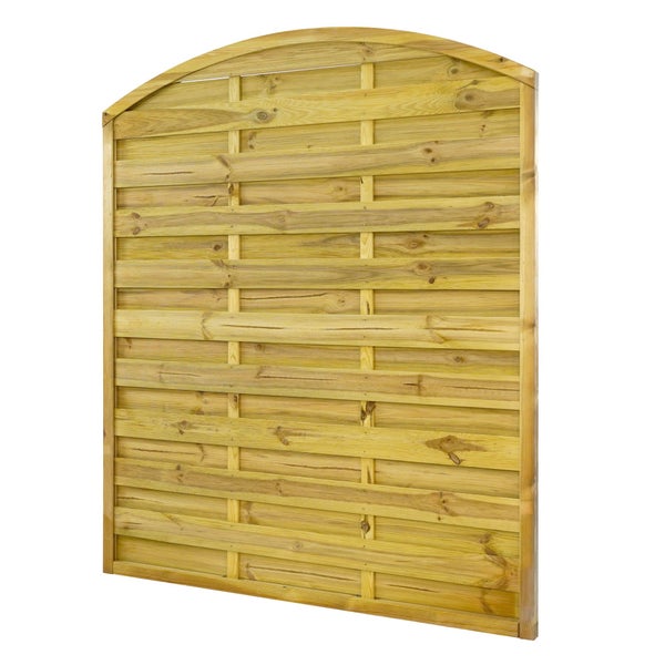 Holzzaun-Element mit Rundbogen