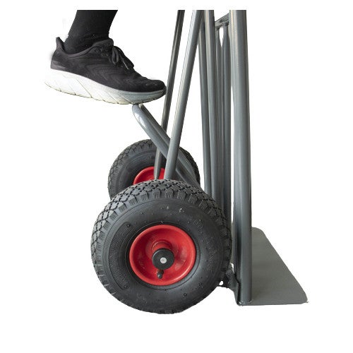 Sackkarre Ravendo BD250 Easy-Tip klappbar – Profi Transporthilfe mit Luftreifen, Zusatzladefläche, 250 kg Tragkraft