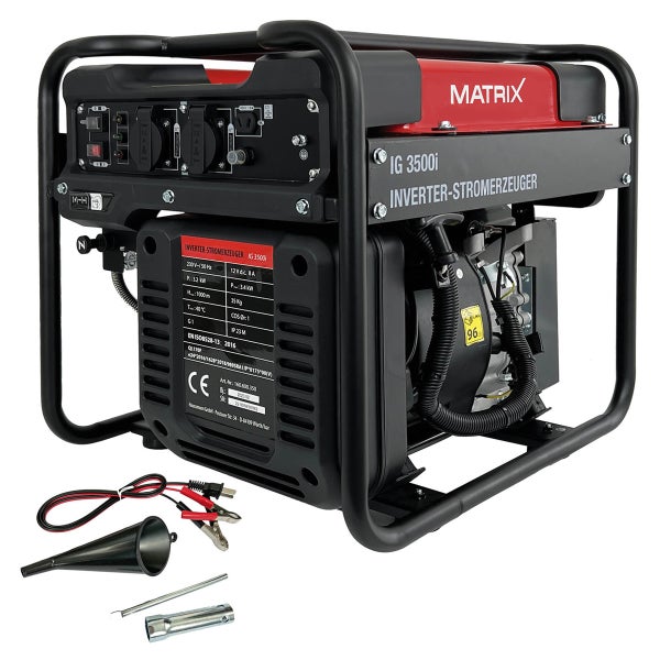 Inverter Stromerzeuger Matrix IG 3500i – Benzin, 3500 Watt, leise, tragbar