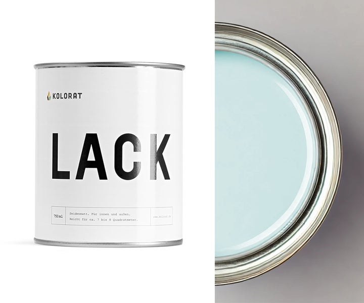 Kolorat Lack – Türkis / Grün mit Blau K/19-0-11-0/T – 0.75L  Seidenmatte Farbe für Holz, Metall, Kunststoff – Holzfarbe & Möbellack mit leichter Verarbeitung, hoher Deckkraft, schneller Trocknung. Für Möbel, Türen, Fenster, Heizkörper, uvm.