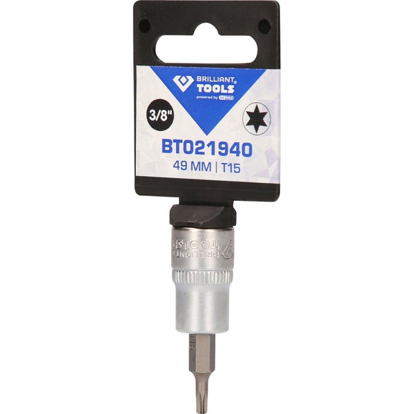 Brilliant Tools Torx-Einsatz T15 mit 3/8 Zoll Antrieb