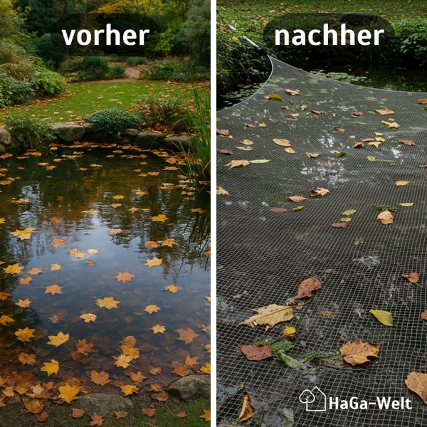 Premium Teichnetz – 3m Breite | dunkelgrün | Meterware – extra feinmaschig als Pool Abdecknetz & Laubnetz für Teiche