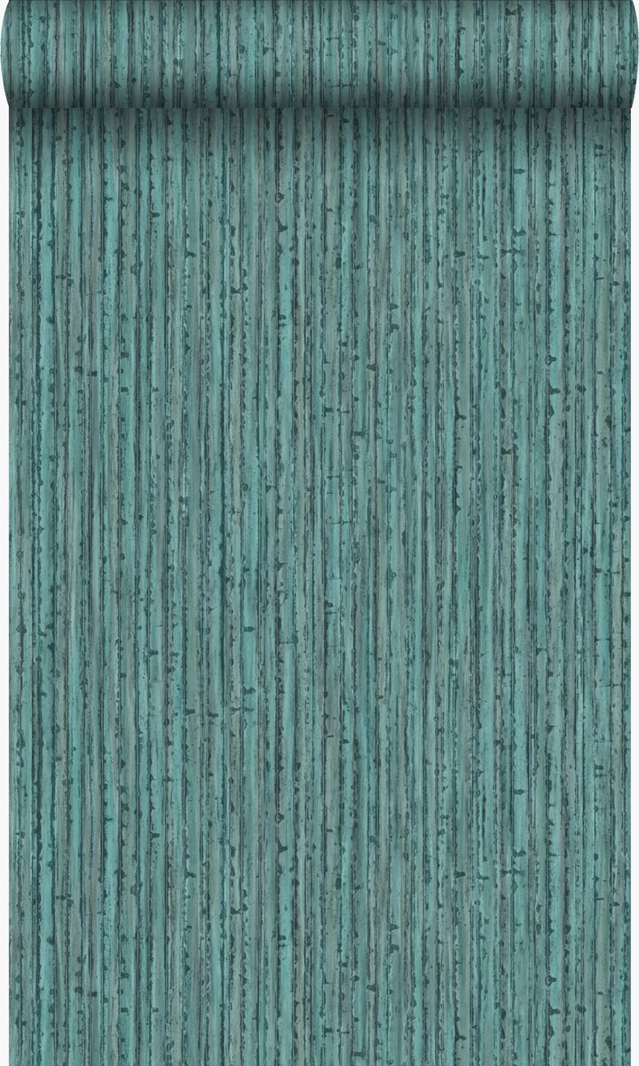Origin Wallcoverings Tapete Bambusmuster Meeresgrün - 53 cm x 10,05 m - 347402