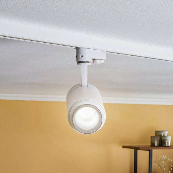 Arcchio LED Stromschienenstrahler Nanna in Weiß aus Aluminium (1 flammig, ) Arbeitszimmerleuchte