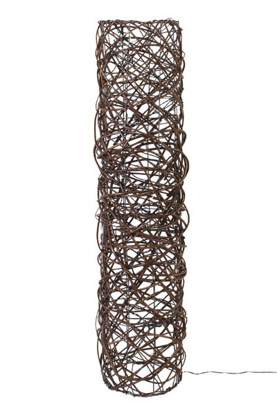 FRANK FLECHTWAREN | LED-Säule Lichterzauber, WEIDE, METALL, ca. Ø 25 x 110 cm, Zuleitung 130 cm, nur für den Innenbereich geeignet
