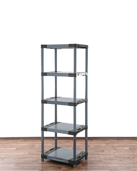PROREGAL Kunststoffregal Big Grey Bear Tall HxBxT 180 x 70 x 46 cm Fachlast 160 kg Grau
