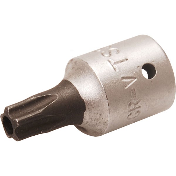 BGS Bit-Einsatz Antrieb Innenvierkant 6,3 mm (1/4) TS-Profil (für Torx Plus) mit Bohrung TS30 - 2355-TS30