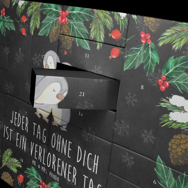 Mr. & Mrs. Panda Befüllbarer Adventskalender Pinguine Kuscheln - Schwarz