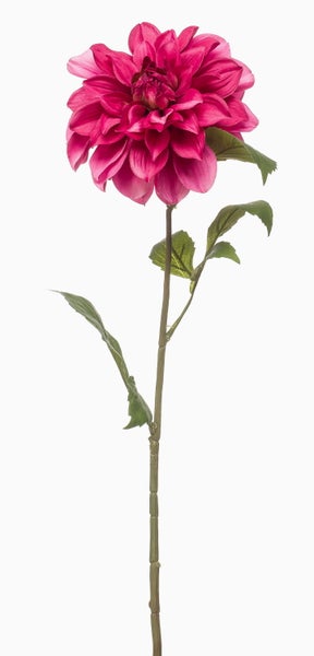 Künstlicher Orchideenzweig Phalaenopsis mit weißen Blüten und grünen Knospen.