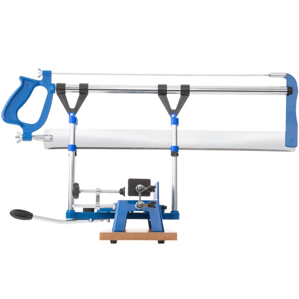 Gehrungssäge tectake  für Holz, Kunststoff und Aluminium Klingenlänge 550 mm blau