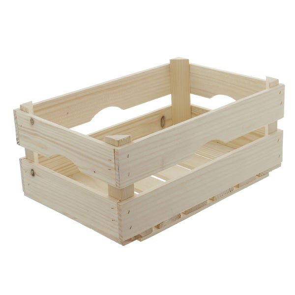 FRANK FLECHTWAREN | Holz-Steige Natur, HOLZ, 39 x 26 x 16 cm