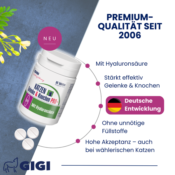 GiGi Katzen Gelenke und Knochen Pro+ Tabletten für Katzen