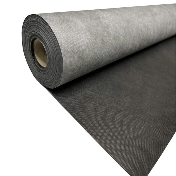 AMF Life Lamellenwand-Hintergrund, Vlies, schwarz-anthrazit, Witterungsbeständig, Größe wählbar 0,75m x 25m