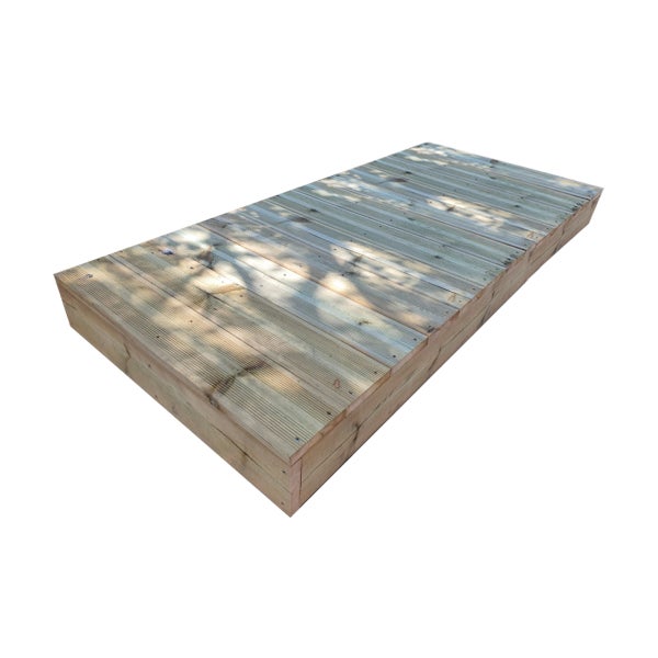 Blockstufen Holz modulierbar-12 Bretten B60cm H17cm