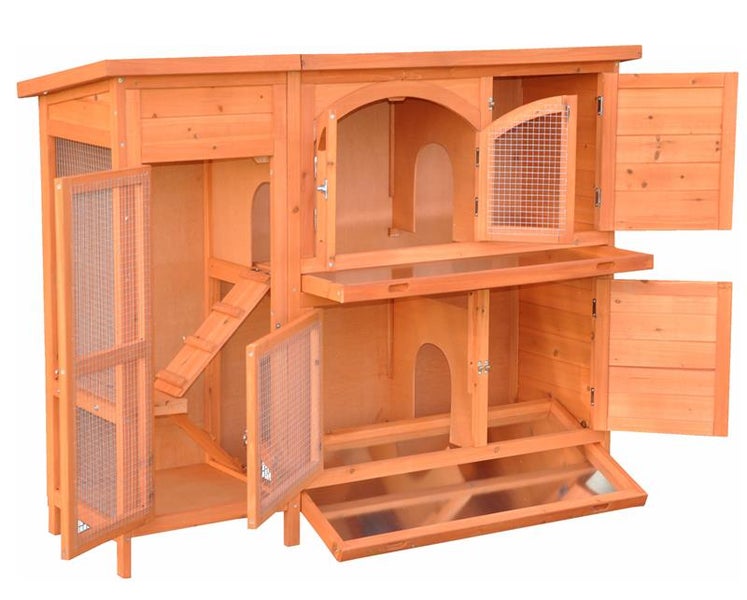 Hasenstall Kaninchenstall XL Jumbo natur