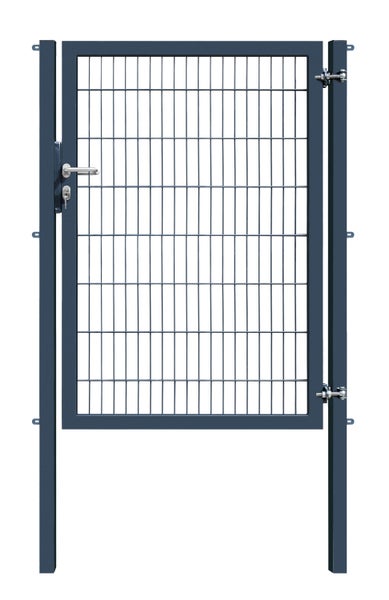 Metallzauntür mit Schloss und Griff