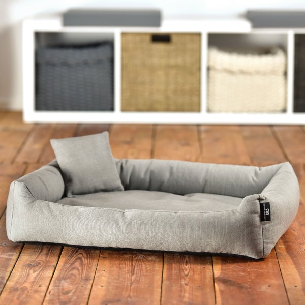 Rohrschneider Kuschelsofa Gr. 3 grau recycelt