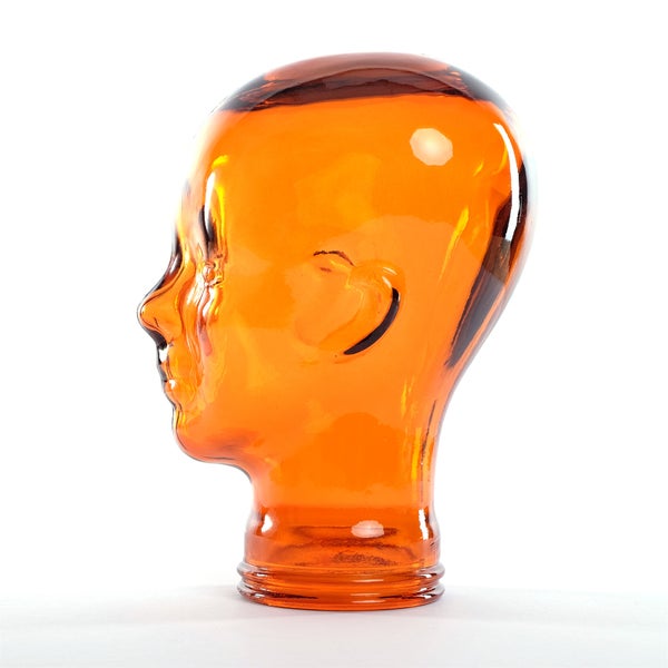 Kopfhörerständer MICK Glas transparent orange
